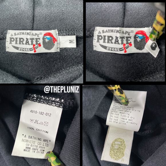 BAPE Pirate Store Logo Hoodie 2012 Size M - Picture 7 of 8